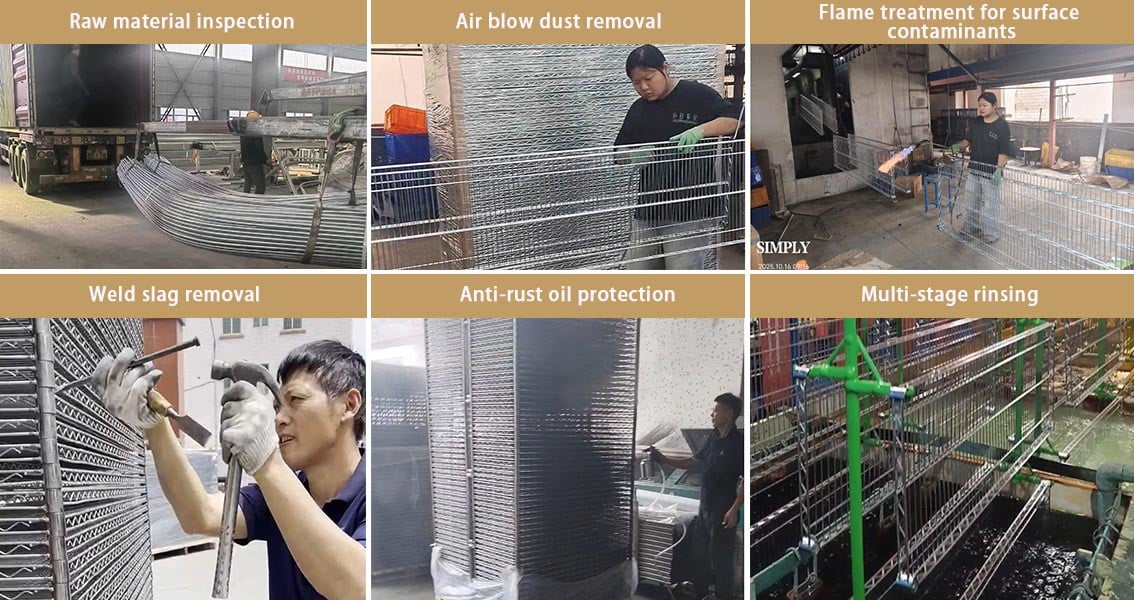 Key anti-rust points for chrome wire shelving